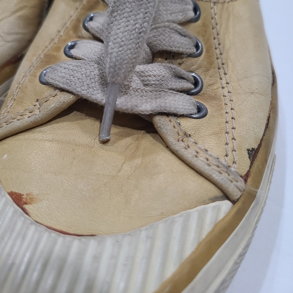 Frye Tan Casual Lace Up Sneakers Sz.6M - Picture 3 of 10